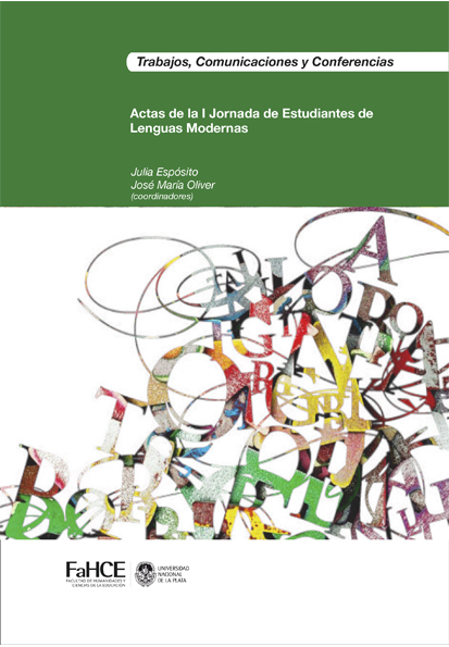 Cubierta para Actas de la I Jornada de Estudiantes de Lenguas Modernas