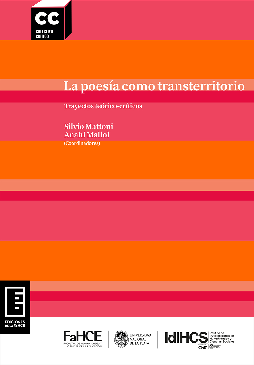 Cubierta para La poesía como transterritorio: Trayectos teórico-críticos